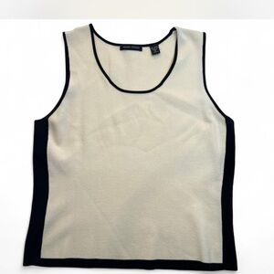 Valerie Stevens Cream and Black Tank Top